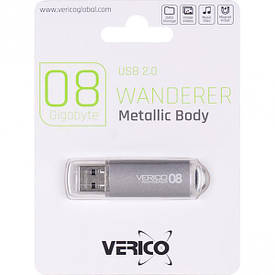 Флешка Verico USB 8Gb Wanderer Gray
