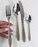 Набір столового приладдя на 6 персон з неіржавкої сталі 24 предмети Набір фраже Столовий набір Zepter ZP-032, фото 5