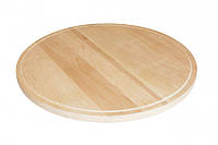 Доска для пиццы MAZHURA Сircle круглая с желобом 50х2 см Ольха mz323056