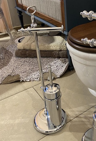 Стійка для туалетного паперу та йоржика підлогова в стилі ретро StilHaus Elite EL 20.08, фото 1