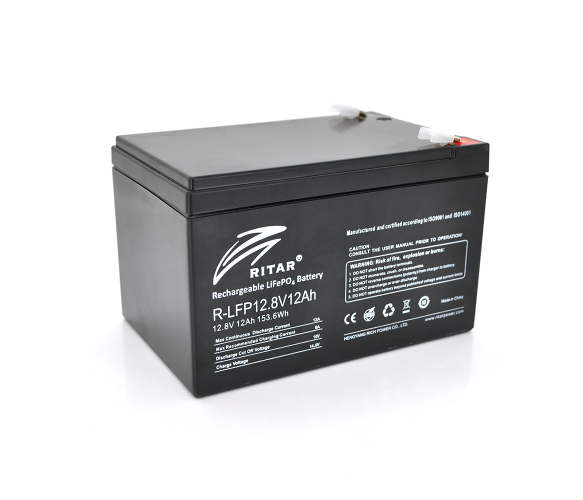 Акумуляторна батарея Ritar LiFePO4 12,8 V 18 Ah Літій залізо фосфатний акумулятор 12 В 18 А·год