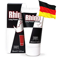 Hot RHINO Long Power Cream крем пролонгатор для чоловіків | знижує чутливість у зоні головки члена| 30 мл Німеччина