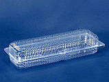 Блістер контейнер пластиковий прозорий(1650 мл)(323*125*62)(50 шт)з відкидною кришкою, фото 2