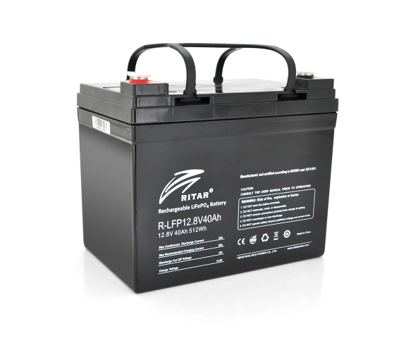 Акумуляторна батарея Ritar LiFePO4 12,8 V 40 Ah Літій залізо фосфатний акумулятор 12 В 40 А·год