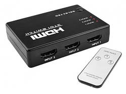 HDMI-перемикач Dellta SY-301 на 3 порти HDMI switch з пультом ДК (3656)