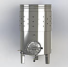 Ємність ЄВП-Н-С 600л відкрита з конусним дном, нижнім люком та сорочкою охолодження, фото 2