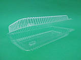 Блістер контейнер пластиковий прозорий(209*112*42)(50 шт)(700мл)з відкидною кришкою, фото 2