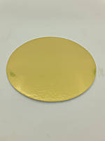 Подложка под Торт Круглая Золото D22(1 шт)Двусторонняя Картонная Ламинированная