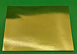 Підложка Підкладка під Торт Прямокутна Золото 30х40 см(1 шт)Двостороння Картонна Ламінована, фото 3