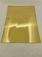 Подложка под Торт Прямоугольная Золото 30х40 см(1 шт)Двусторонняя Картонная Ламинированная