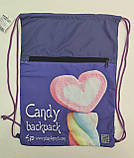 Еко Рюкзак Шоппер Тканинний для Покупок Profiplan Candy violet(1 шт)з Кольоровим Принтом, фото 2