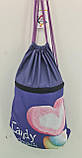 Еко Рюкзак Шоппер Тканинний для Покупок Profiplan Candy violet(1 шт)з Кольоровим Принтом, фото 3