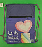 Еко Рюкзак Шоппер Тканинний для Покупок Profiplan Candy violet(1 шт)з Кольоровим Принтом, фото 4