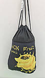 Еко Рюкзак Шоппер Тканинний для Покупок Profiplan Frutti yellow(1 шт)з Кольоровим Принтом, фото 3