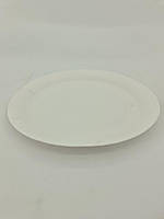 Бумажная тарелка одноразовая Ø23 см Белая 50 шт(1 п)Картонная тарелка