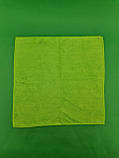 Серветка з Мікрофібри 40*40 Зелена(1 шт)для Очищення Поверхні, фото 2