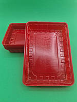 Упаковка под Суши Роллы Корпус ПС-610ДБ Красная(27,8*19,5*40)(50 шт)Крышка отдельно