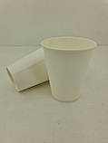 Стакани Паперові під каву 250 мл(50 шт)білий(FC), фото 2