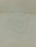 Корекс контейнер пластиковий прозорий(118х118х68)(50 шт)(560 мл)з відкидною кришкою, фото 5