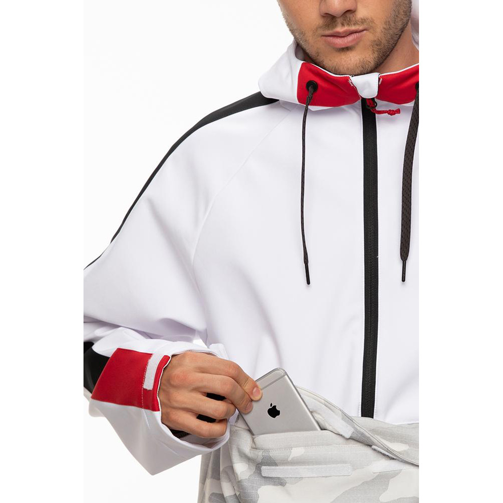 Горнолыжный мужской костюм (Анорак) White Colorblock и Штаны Waterproof Track Pant, 686 - фото 4 - id-p1368420056