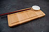 Сервірувальна дошка дерев'яна тарілка блюдо для подачі суші, ролів порційна "Абсолют" 290 х 140 х 20 мм, фото 3
