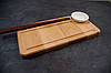 Сервірувальна дошка дерев'яна тарілка блюдо для подачі суші, ролів порційна "Абсолют" 290 х 140 х 20 мм, фото 4
