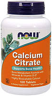 Цитрат кальция, Now Foods Calcium Citrate (100tab)