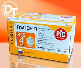 Голки для шприц-ручок Інсупен (Insupen) універсальні 4 мм. - 100 шт.