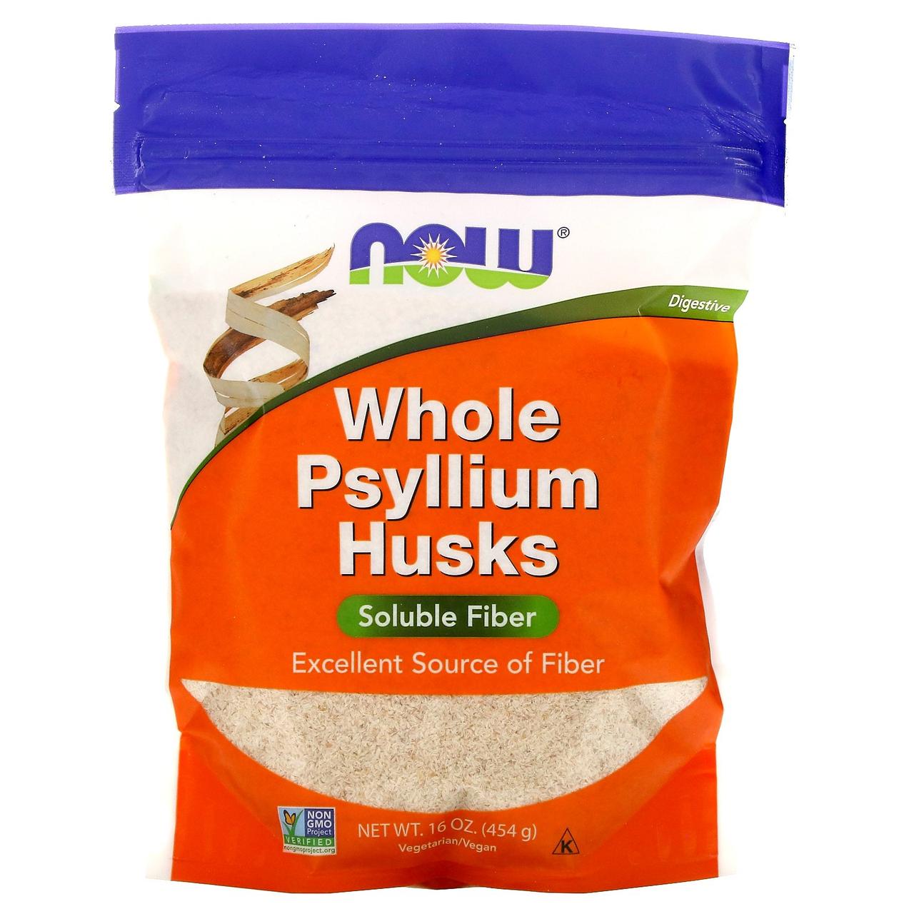 Now Foods, Цільне лушпиння подорожника, 454 г (16 унцій)