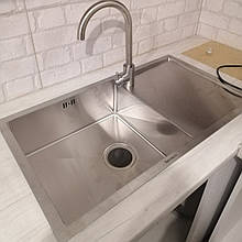 Кухонна мийка Platinum Handmade 7844/200 L сталева 3.0/1.2 мм