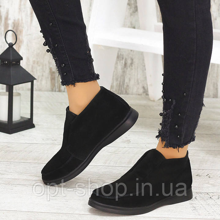 Жіночі черевики демісезонні лофери шкіряні замшеві Лоро Піана 36 37 38 39 40 41, фото 1