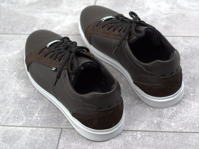 Взуття великих розмірів чоловічі шкіряні кросівки коричневі кеди Rosso Avangard Puran Blu Brown BS