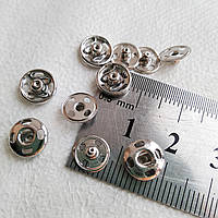 Кнопка пришивна нержавіюча сталь 8 мм, срібло PRYM