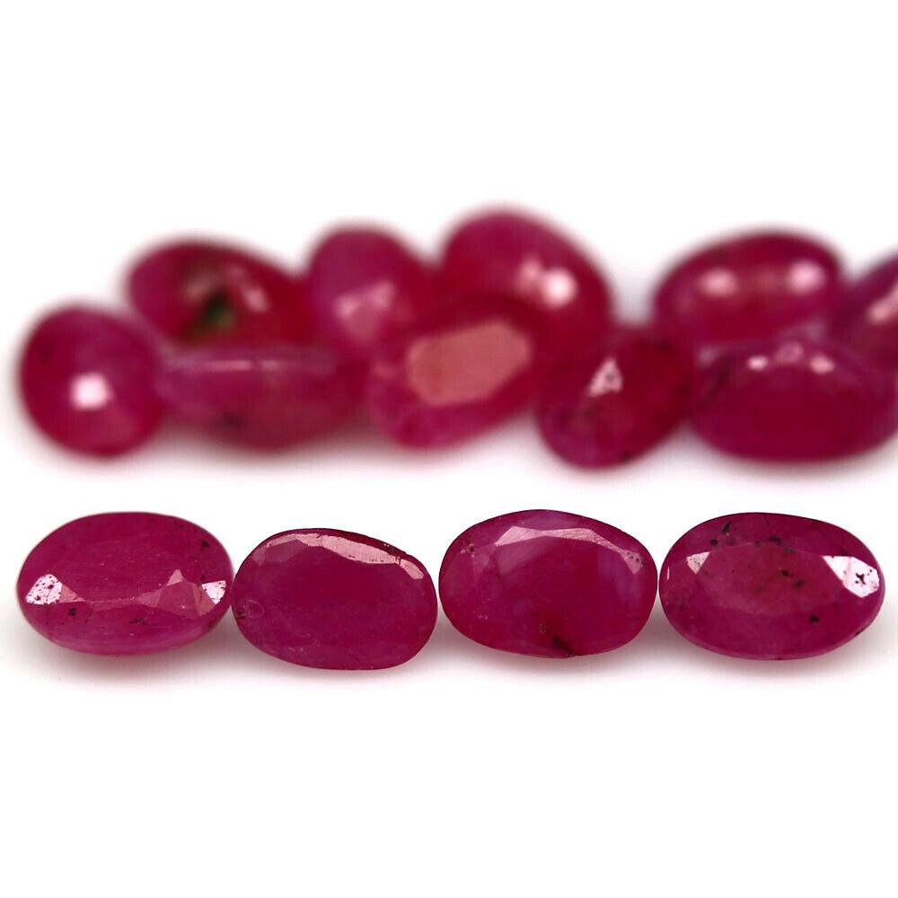 8.52 кт Природний рубін овал 14 шт., фото 1
