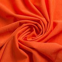 Ткань трикотаж Двунитка ширена 180 см . Оранжевый