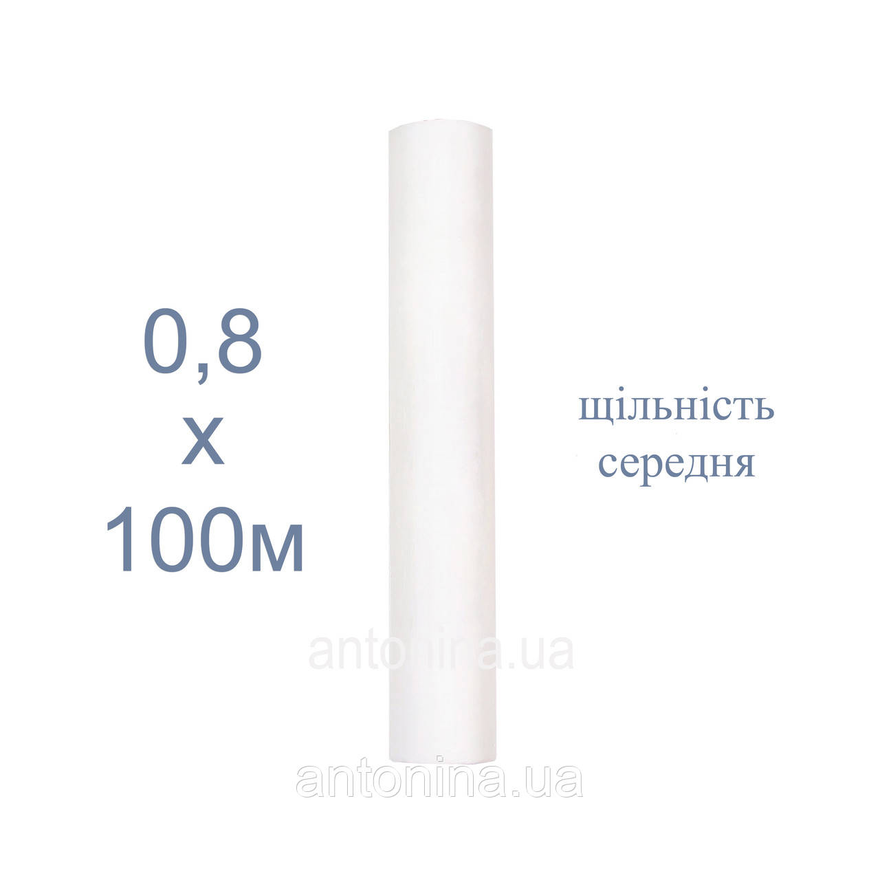 Одноразові простирадла білі 0,8х100м (щіл.середня) ТМ "Антоніна", спанбонд