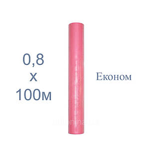 Одноразові простирадла рожеві 0,8х100м економ, спанбонд на кушетку