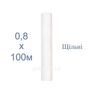 Одноразові простирадла білі 0,8х100м щільні, спанбонд на кушетку