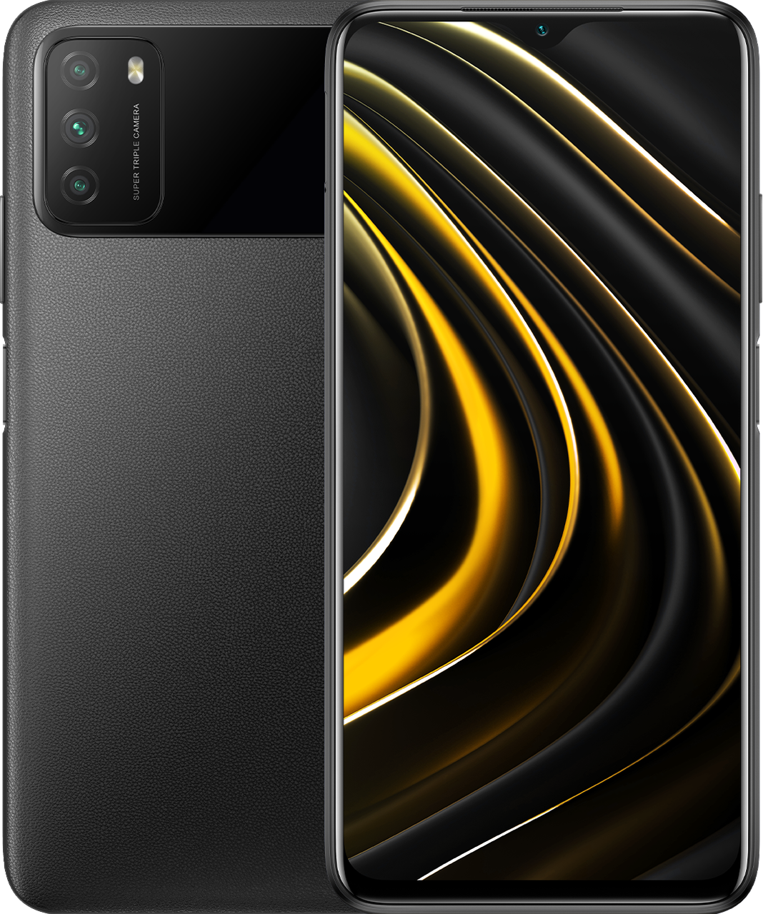 Xiaomi POCO M3 4/128Gb Black Global, 6000 mAh, Потрійна камера 48 Мп, Смартфон POCO M3 Глобальна версія 128 Гб, фото 1