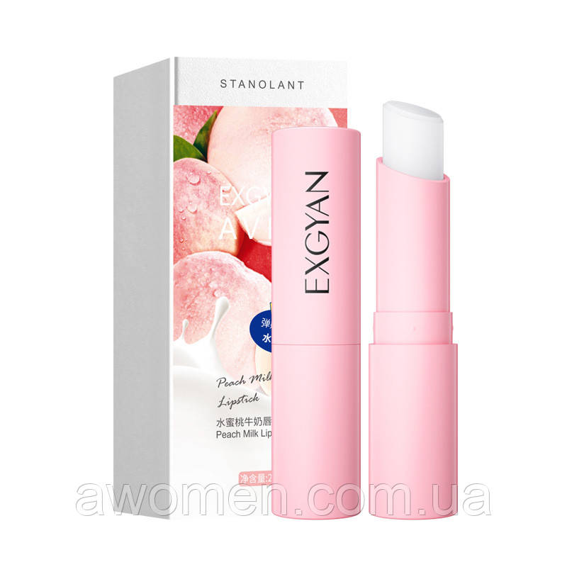 Бальзам для губ Exgyan Peach Milk з екстрактом персика 2,7 g