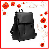 Качественный повседневный рюкзак-сумка для девочек, женский рюкзак из искусственной кожи черный