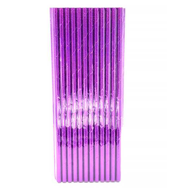 Паперові трубочки "Purple" (25 шт.), Польща