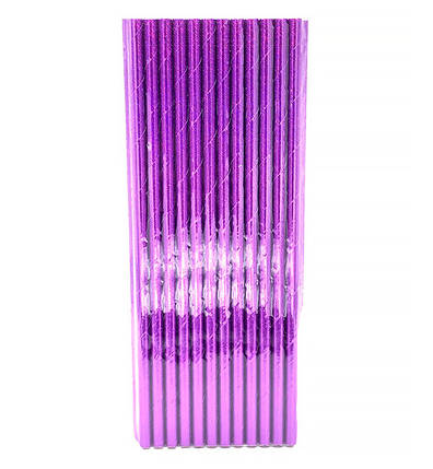Паперові трубочки "Purple" (25 шт.), Польща, фото 1