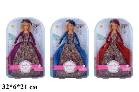 Лялька DEFA 29 см 8407 принцес 3кол.