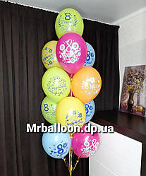 Сет гелієвих куль " 8 березня!