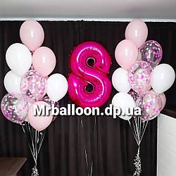 Сет гелієвих куль "8 березня!