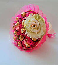 Букет з цукерок Ferrero Rocher Прованс рожевий