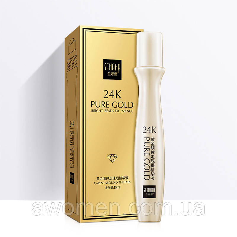 Ролик для очей Senana Pure Gold 24 k 15 ml