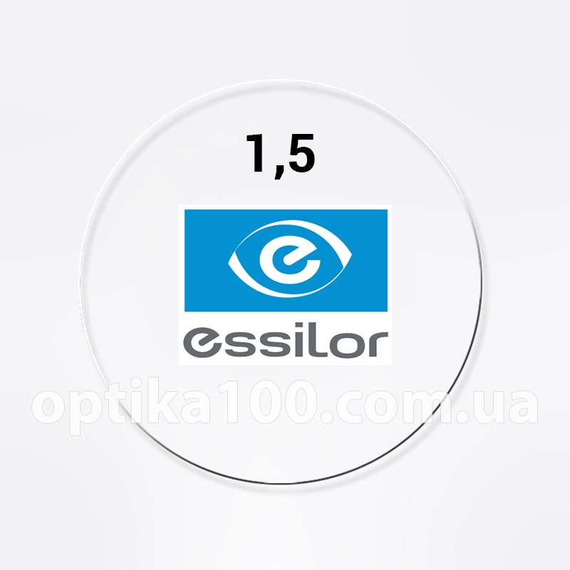 Французька лінза для окулярів Essilor 1,5 ORMA без покриття