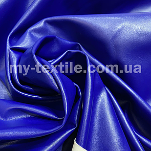 Тканина Шкірзам на трикотажі стрейч однотонний Електрик